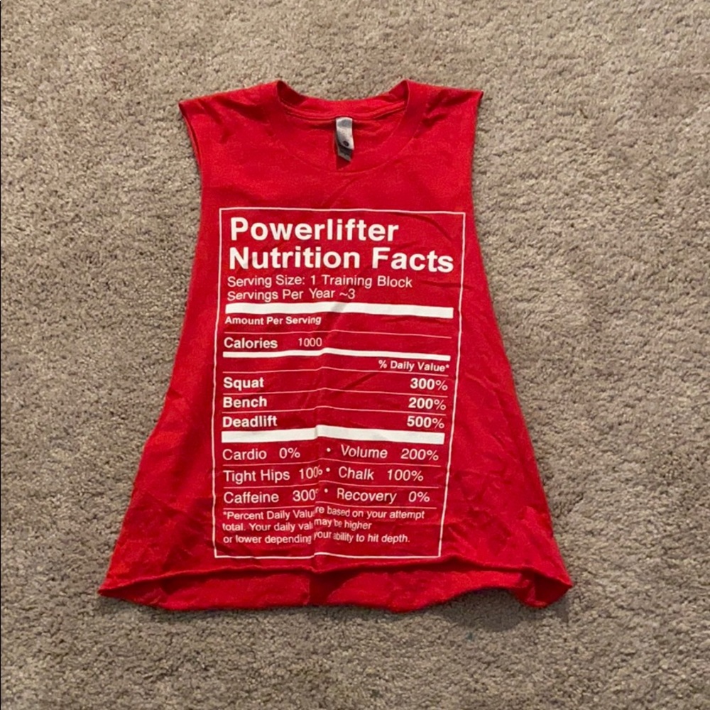 Powerlifter cropped muscle tank